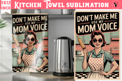 Retro Mom kitchen towel bundle | Vintage Housewife Funny Mom Product Image 15
