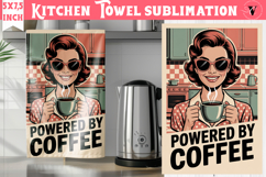 Retro Mom kitchen towel | Housewife Funny Mama sublimation Product Image 1