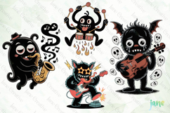 Retro Monster SVG PNG Clipart Product Image 1