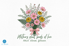 Retro Mother's Day PNG, Seeds of Love Sublimation PNG Product Image 1
