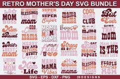 Retro Mother's Day SVG Bundle - Mother's Day SVG Design , Product Image 1