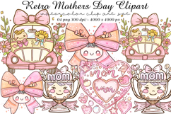 Retro Mothers Day Clipart Product Image 1