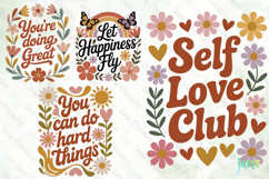 Retro Motivational Quotes Clipart Product Image 1