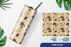 Cute Mushrooms 20 oz Tumbler Wrap Design Product Image 1
