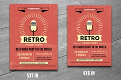 Retro Music Club Party Flyer Template Product Image 1