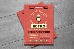 Retro Music Club Party Flyer Template Product Image 3