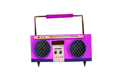 Vintage Retro Audio Clip Art Product Image 8