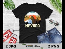 Retro Nevada Vintage Sublimation Png, Nevada Sunset Png Product Image 2