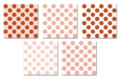 Retro Orange Dot Octagon Oval Seamless Pattern Product Image 2