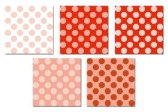 Retro Orange Dot Octagon Oval Seamless Pattern Product Image 3