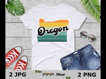 Retro Oregon Vintage Sublimation Png, Oregon Sunset Design Product Image 3