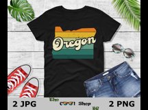 Retro Oregon Vintage Sublimation Png, Oregon Sunset Design Product Image 2