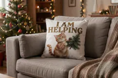 Retro Ornament Mischief Kitties Sublimation Product Image 6
