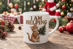 Retro Ornament Mischief Kitties Sublimation Product Image 10