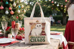 Retro Ornament Mischief Kitties Sublimation Product Image 14