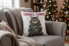 Retro Ornament Mischief Kitties Sublimation Product Image 15