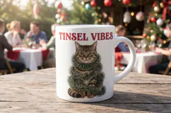 Retro Ornament Mischief Kitties Sublimation Product Image 16