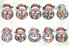 Retro Patchwork Santa Claus Sublimation Product Image 2