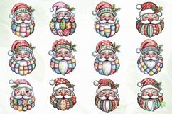 Retro Patchwork Santa Claus Sublimation Product Image 6