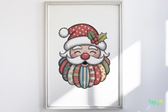 Retro Patchwork Santa Claus Sublimation Product Image 5