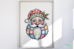 Retro Patchwork Santa Claus Sublimation Product Image 5