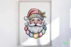 Retro Patchwork Santa Claus Sublimation Product Image 5