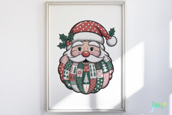 Retro Patchwork Santa Claus Sublimation Product Image 5