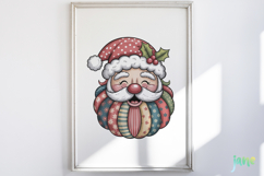 Retro Patchwork Santa Claus Sublimation Product Image 5