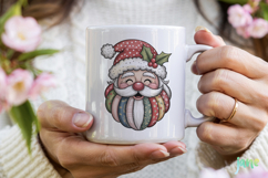 Retro Patchwork Santa Claus Sublimation Product Image 3