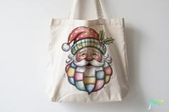 Retro Patchwork Santa Claus Sublimation Product Image 4