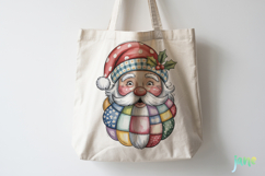 Retro Patchwork Santa Claus Sublimation Product Image 4