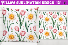 Spring pillow sublimation | Spring &amp; Valentine sublimation Product Image 1