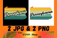 Retro Pennsylvania Vintage Sublimation Png, Pennsylvania Png Product Image 1