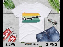 Retro Pennsylvania Vintage Sublimation Png, Pennsylvania Png Product Image 3