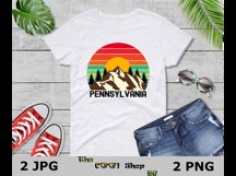 Retro Pennsylvania Vintage Sublimation Png, Pennsylvania Png Product Image 3