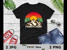 Retro Pennsylvania Vintage Sublimation Png, Pennsylvania Png Product Image 2