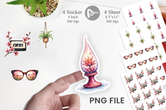 Retro Picnic &amp; Pastimes Sticker Product Image 1