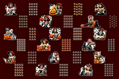 Retro Pin Up Girl Halloween Stickers | Sarcastic Stickers Product Image 2
