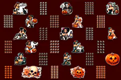 Retro Pin Up Girl Halloween Stickers | Sarcastic Stickers Product Image 4