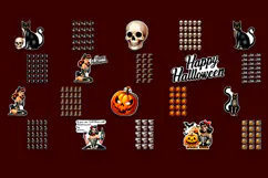 Retro Pin Up Girl Halloween Stickers | Sarcastic Stickers Product Image 5