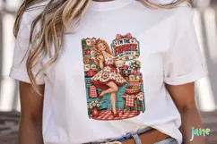 Retro Pin Up Housewife PNG Product Image 5