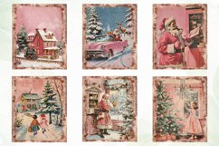 Retro Pink Christmas Sublimation Clipart Product Image 4