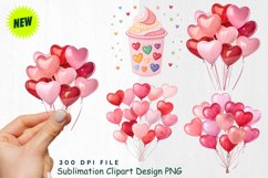 Retro Pink Valentine Clipart Product Image 1