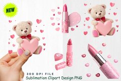 Retro Pink Valentine Clipart Product Image 1