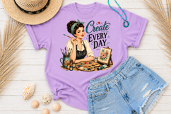 Retro Pinup Girl PNG, Life Is Better With Cake &amp; Bloom Product Image 2