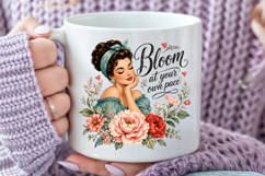 Retro Pinup Girl PNG, Life Is Better With Cake &amp; Bloom Product Image 2
