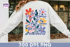 Scripture png, Christian Floral Sublimation PNG file Product Image 9