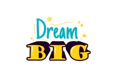 Retro positive lettering sticker design Product Image 1