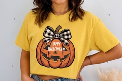 Retro Preppy Fall Pumpkin png, Halloween Jack O’ Lantern png Product Image 2