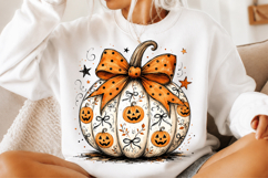 Retro Preppy Fall Pumpkin png Product Image 2